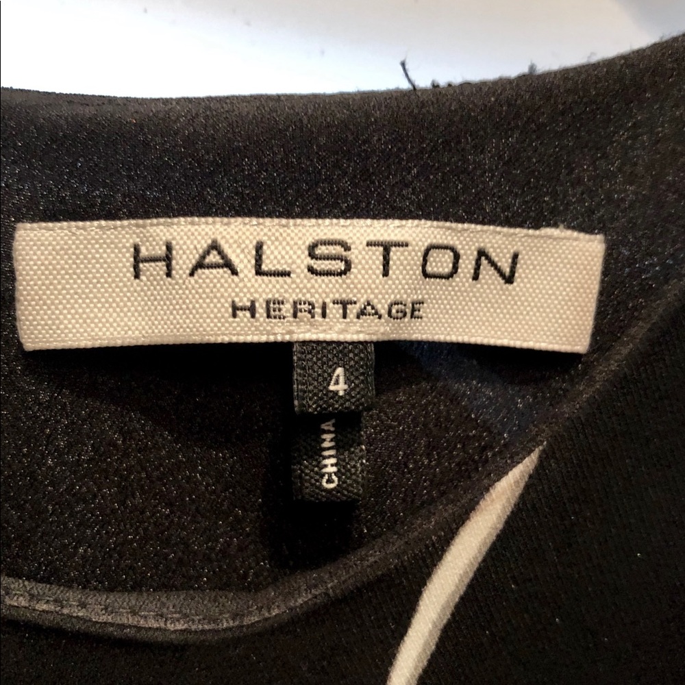 Halston Heritage One Shoulder Crepe Gown - Picture 6 of 7